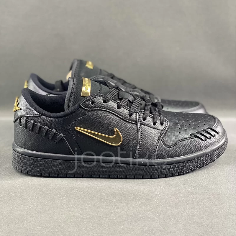 ایر جردن وان لو Jordan 1 Low Method of Make Black Metallic Gold