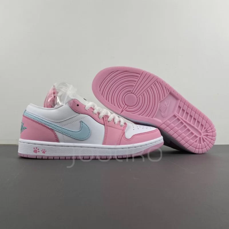 جردن وان لو Jordan 1 Low SE Paw Print Pink Foam پنجه صورتی