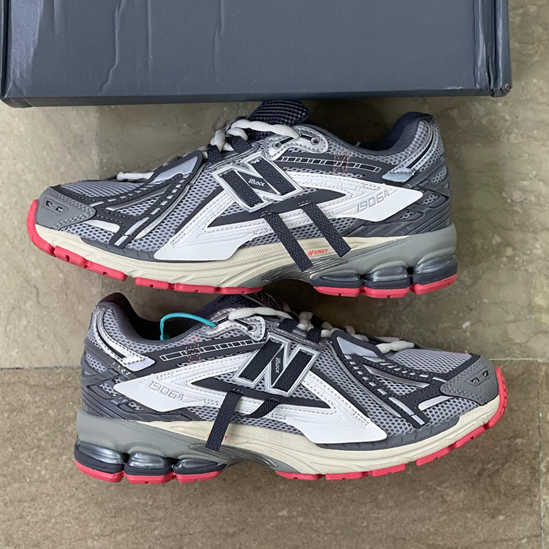 نیوبالانس New Balance 1906A Slate Grey Drift Red اسلیت گری دریفت رد