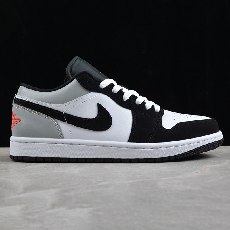 نایک ایر جردن وان Jordan 1 Low SE White Fire Red Black Matte Silver