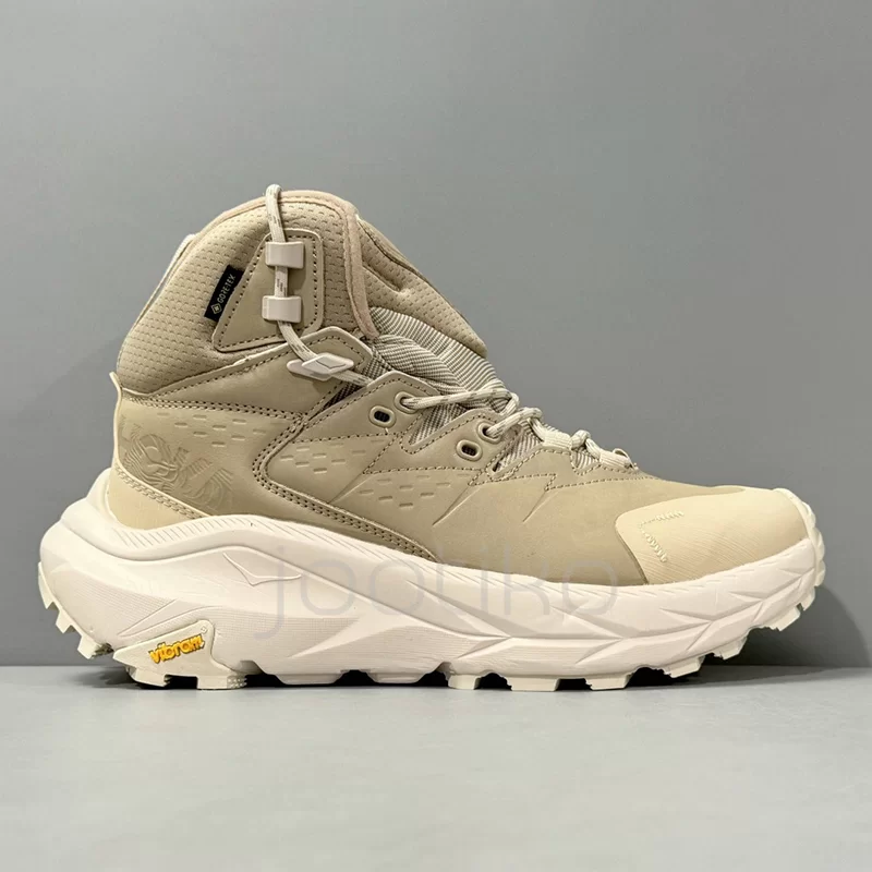 کفش کوهنوردی هوکا گورتکس Hoka Kaha 2 High GTX شنی و کرمی