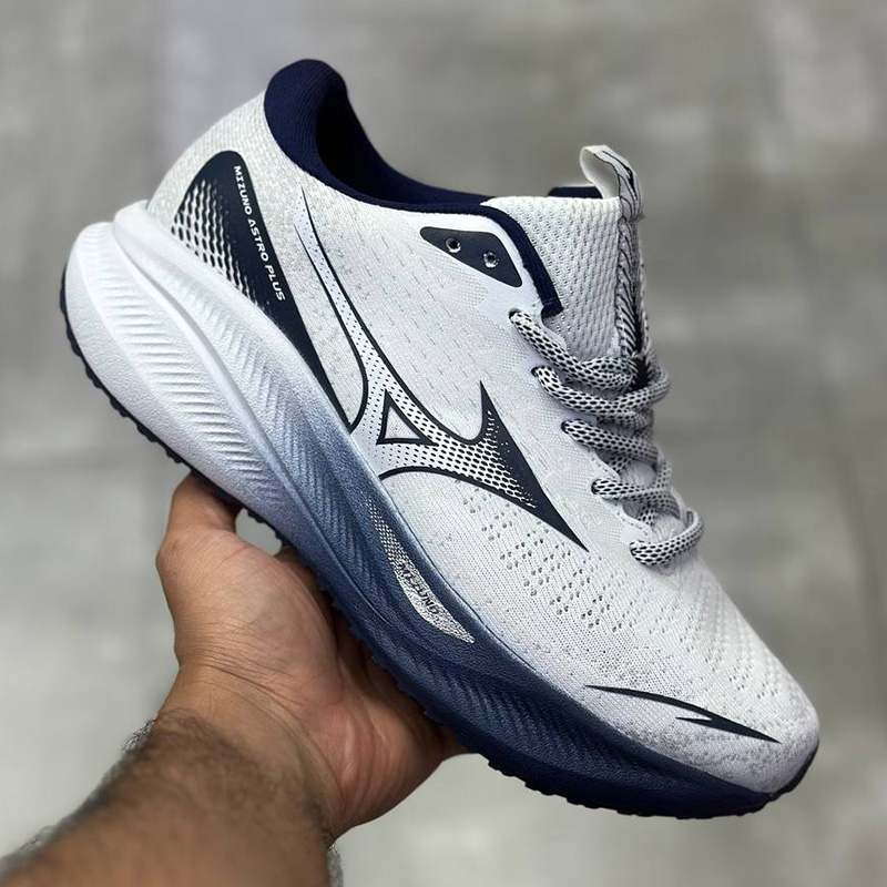 کفش میزانو استرو پلاس Mizuno Astro Plus Navy White سفید سرمه ای