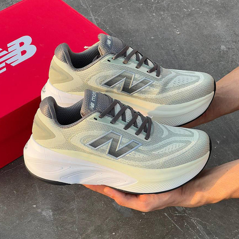نیوبالانس فرش فوم مور طوسی روشن New Balance Fresh Foam More v6