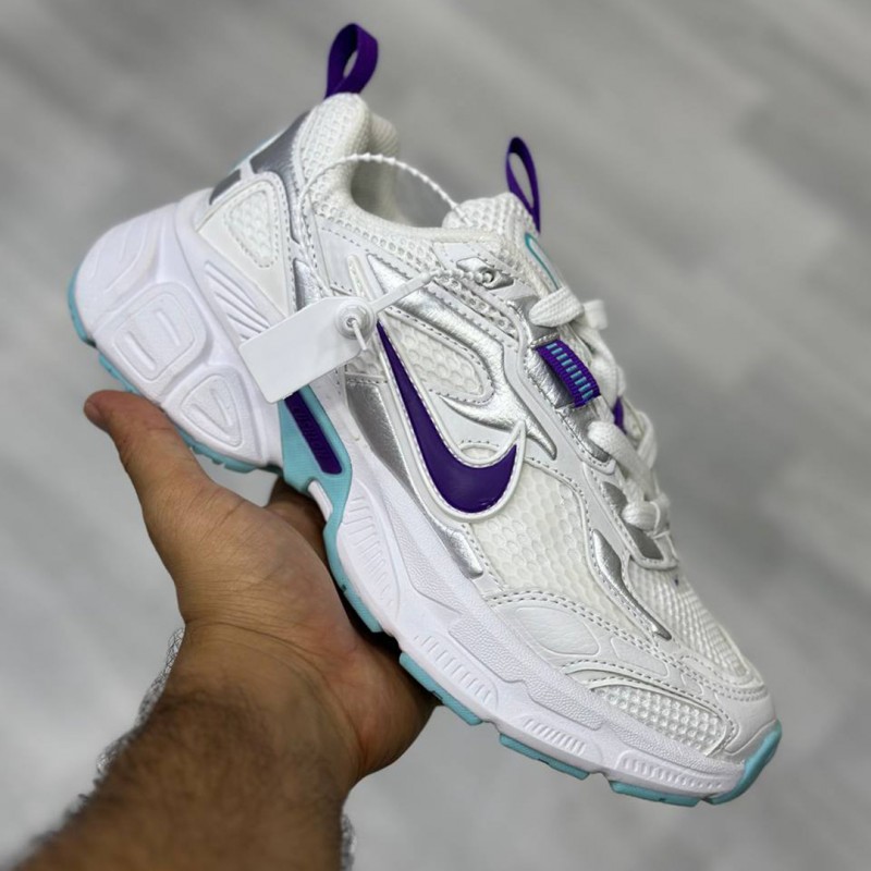 نایک وی فایو کی سفید بنفش آبی Nike V5K White Purple Aqua