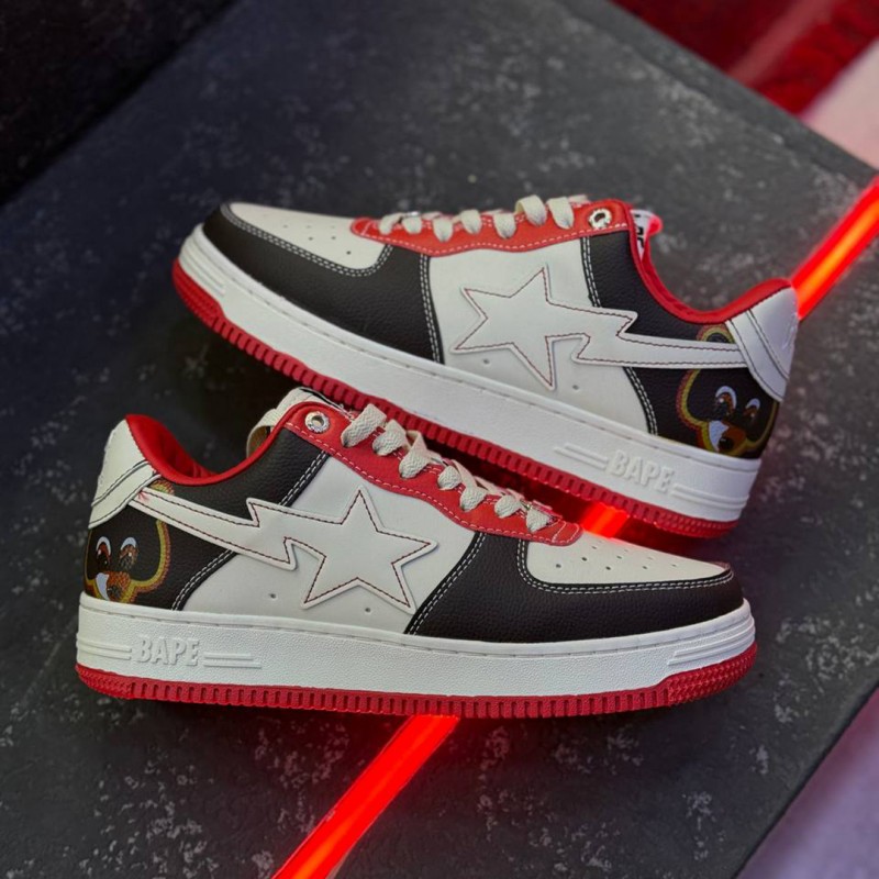 کفش بتینگ ایپ بیپ استا کانیه وست کالج دراپ اوت A Bathing Ape Bape Sta Low Kanye West College Dropout