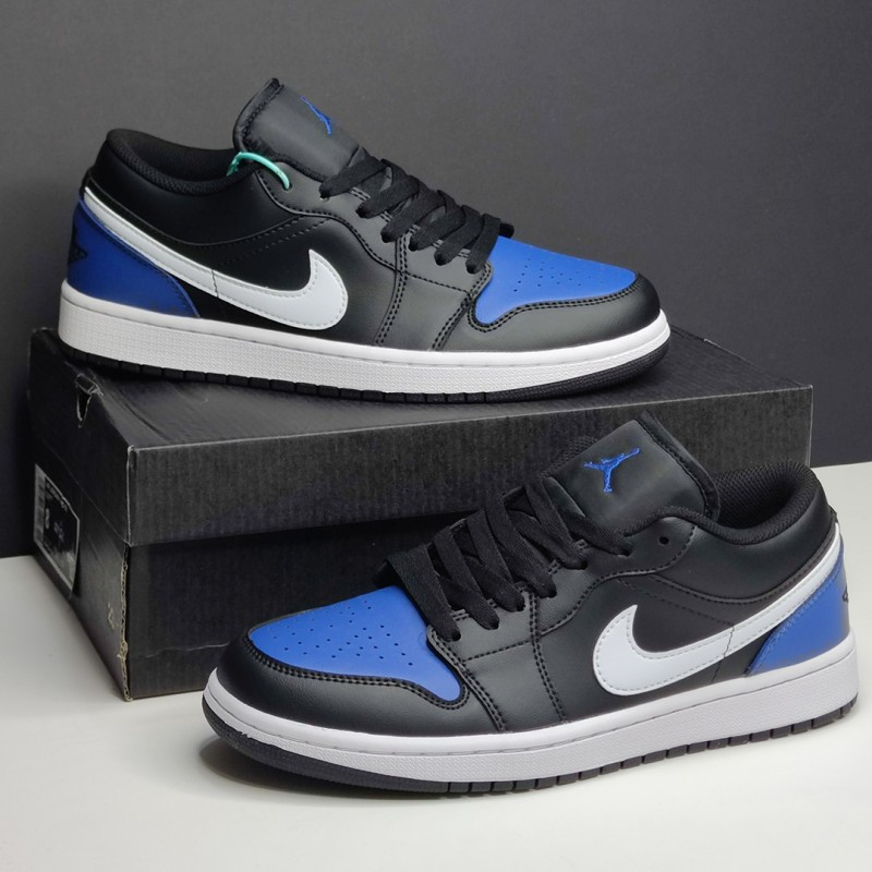 کفش جردن وان لو بلک رویال تو Jordan 1 Low Black Royal Toe