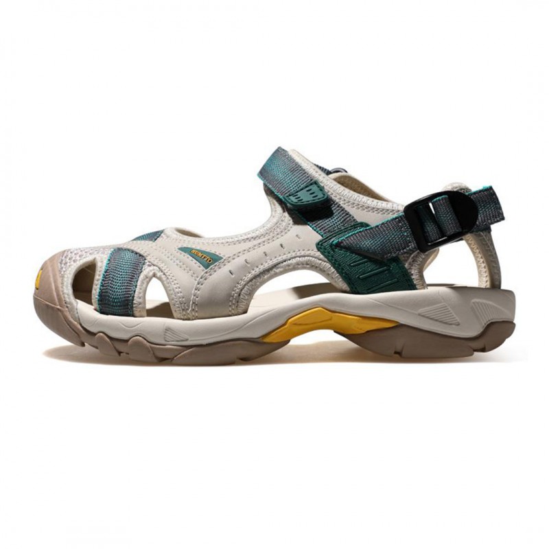 صندل طبیعت گردی زنانه هامتو کرم سبز مدل HUMTTO HT9602-7