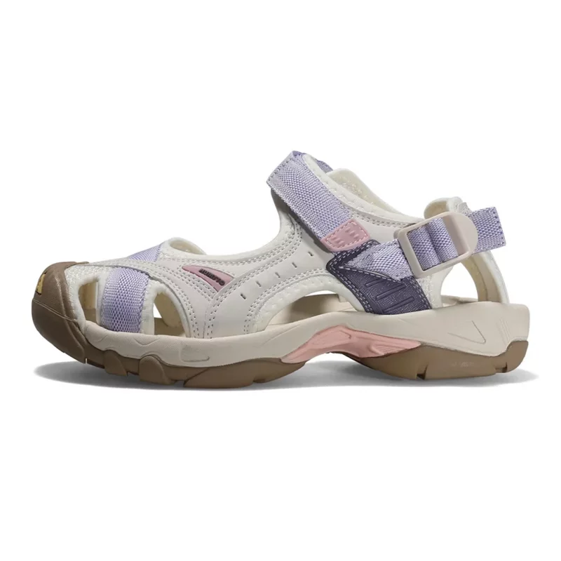صندل طبیعت گردی زنانه هامتو سفید بنفش مدل HUMTTO HT9602-12