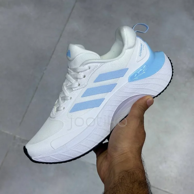 کفش آدیداس سوپرماگما اترنو سفید آبی adidas SuperMagma Eterno White blue