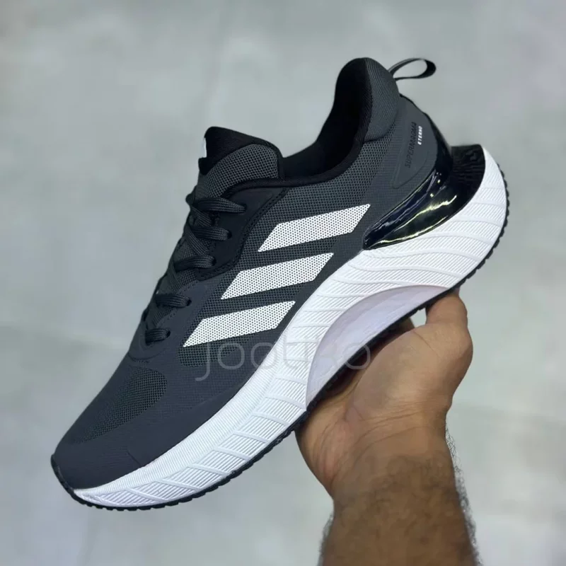 کفش آدیداس سوپرماگما اترنو طوسی تیره سفید adidas SuperMagma Eterno Dark Gray White
