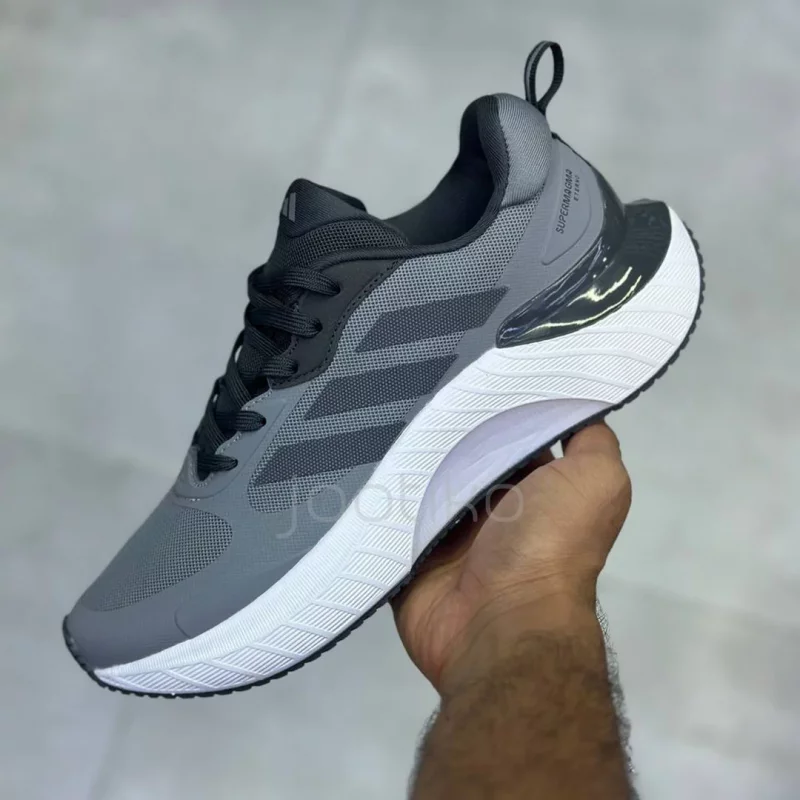 کفش آدیداس سوپرماگما اترنو طوسی روشن سفید adidas SuperMagma Eterno Light Gray White
