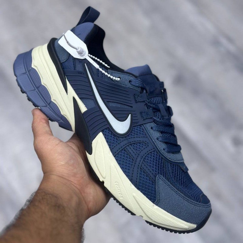 کفش نایک وی تو کی ران سرمه ای کرم Nike V2K Run