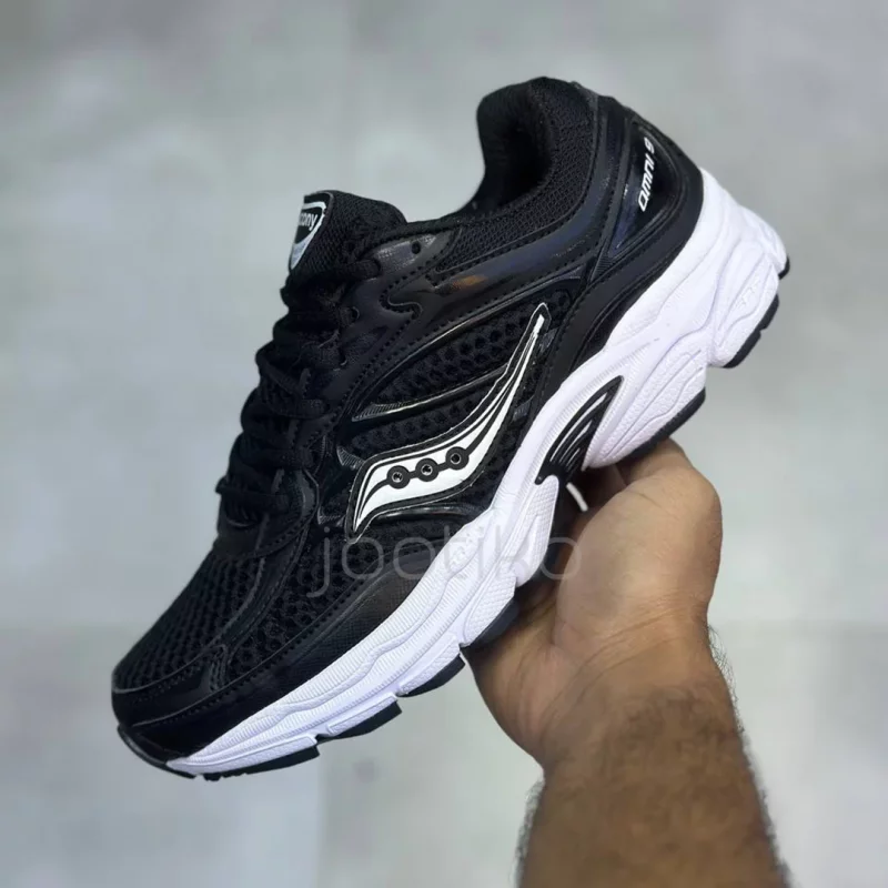 کفش ساکنی پروگرید اومنی ۹ مشکی سفید Saucony ProGrid Omni 9 Black White
