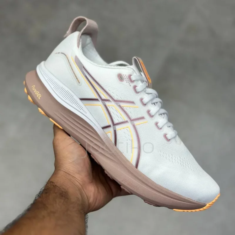 کفش ورزشی اسیکس ژل کایانو 32 ASICS Gel-Kayano 32 White Orange Glow