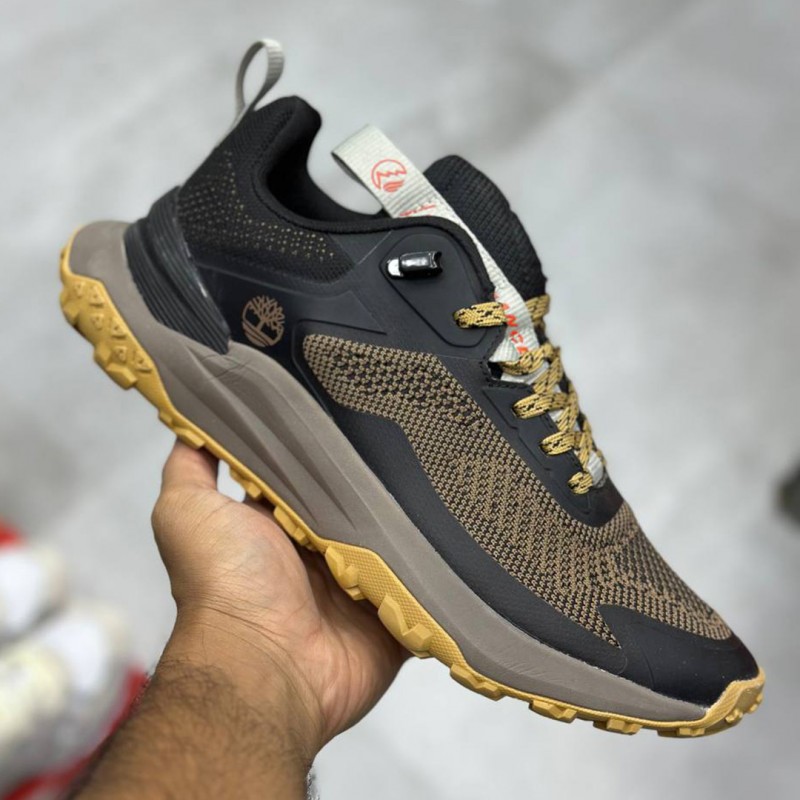 کفش تیمبرلند موشن اکسس مشکی قهوه‌ای خردلی Timberland Motion Access Low