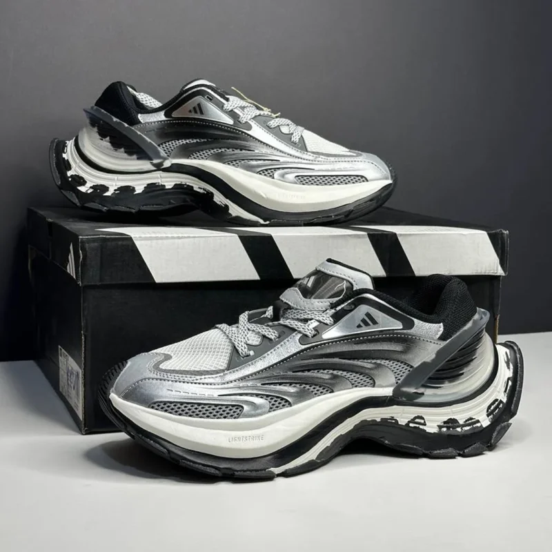 آدیداس ایکس ال جی متاویو نقره‌ای مشکی سفید adidas XLG Metawave Silver Black White