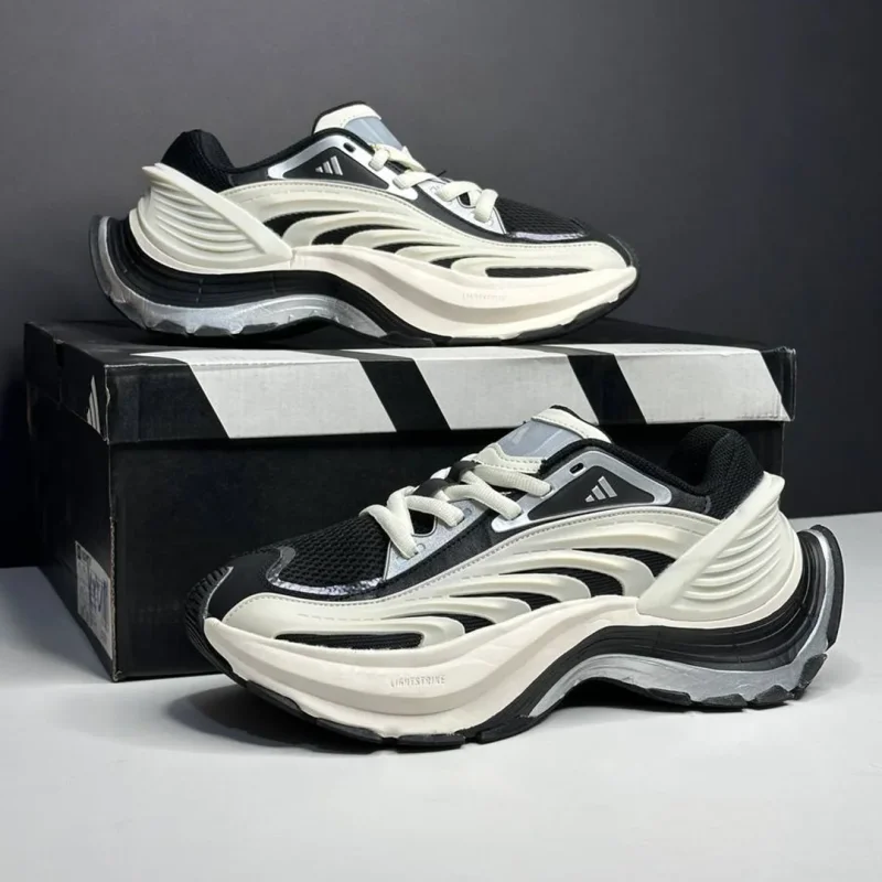 آدیداس ایکس ال جی متاویو سفید مشکی نقره‌ای متالیک adidas XLG Metawave