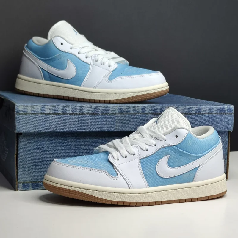 جردن وان لو دنیم ورن بلو Jordan 1 Low SE Denim Worn Blue Women’s