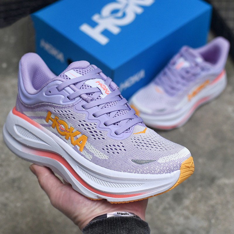 هوکا باندی 9 بنفش نارنجی Hoka Bondi 9 Aster Flower Starlight Glow 1162012-AGH