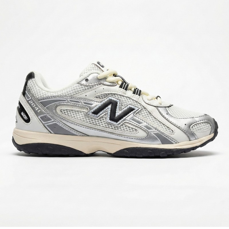 نیوبالانس 204 ال سیلور متالیک بلک New Balance 204L Silver Metallic Black