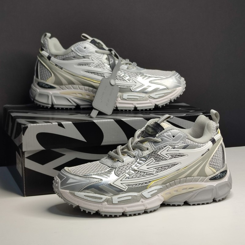 کفش آف‌وایت بی رایت بک خاکستری نقره‌ای OFF-WHITE Be Right Back Gray Silver