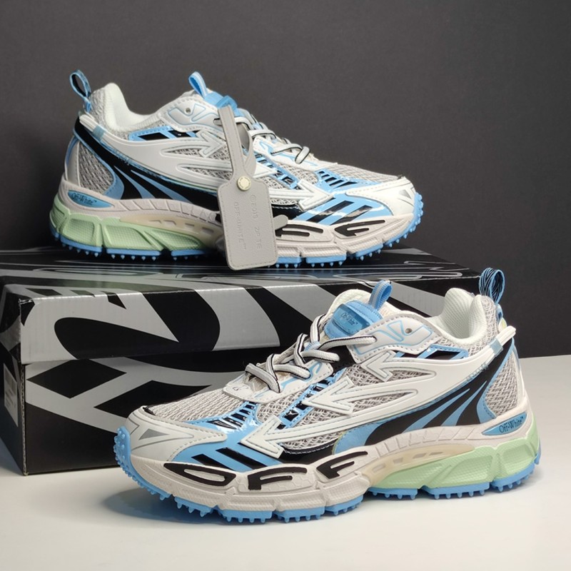 کفش آف‌وایت بی رایت بک سفید آبی OFF-WHITE Be Right Back White Light Blue