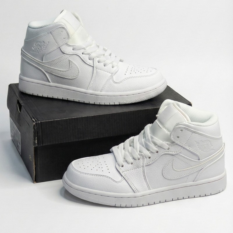 نایک ایر جردن وان AIR Jordan 1 Mid Triple White