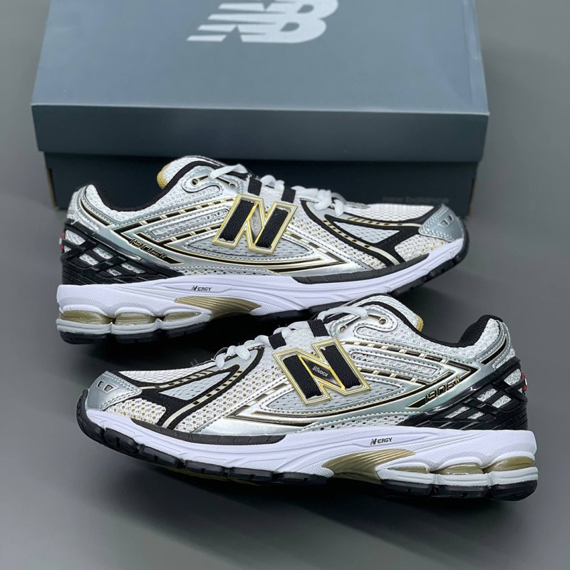 کفش نیوبالانس 1906 سفید متالیک گلد New Balance 1906R White Metallic Gold