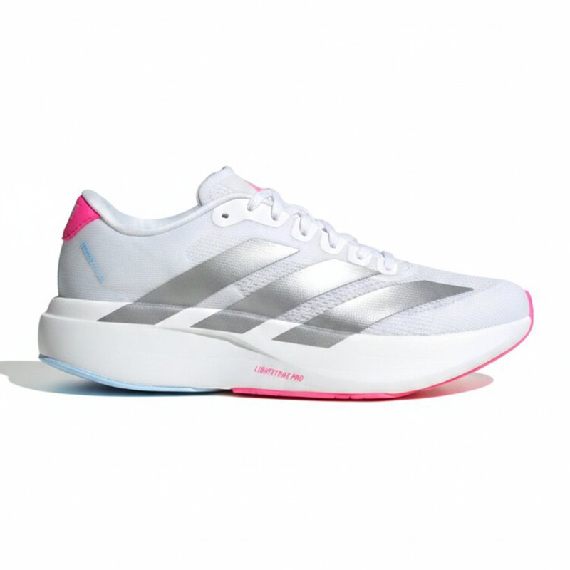 آدیداس آدیزیرو سفید سیلور صورتی adidas Adizero Evo SL