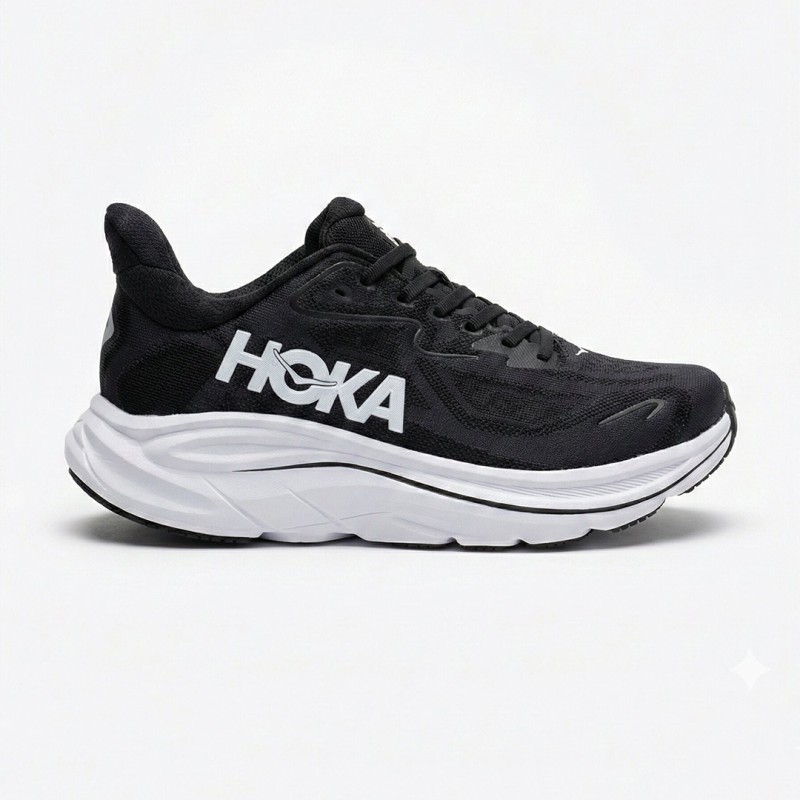 کفش هوکا کلیفتون 10 مشکی سفید Hoka Clifton 10 Black White