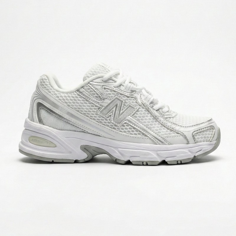 نیوبالانس 740 سفید سیلور متالیک New Balance 740