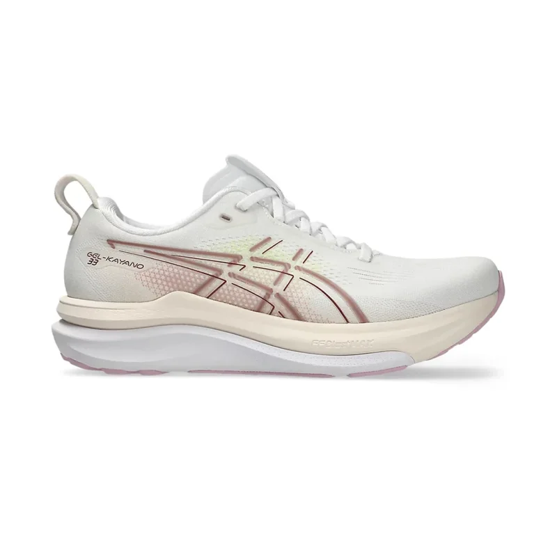 اسیکس ژل کایانو سفید شیری صورتی ASICS GEL-KAYANO 33