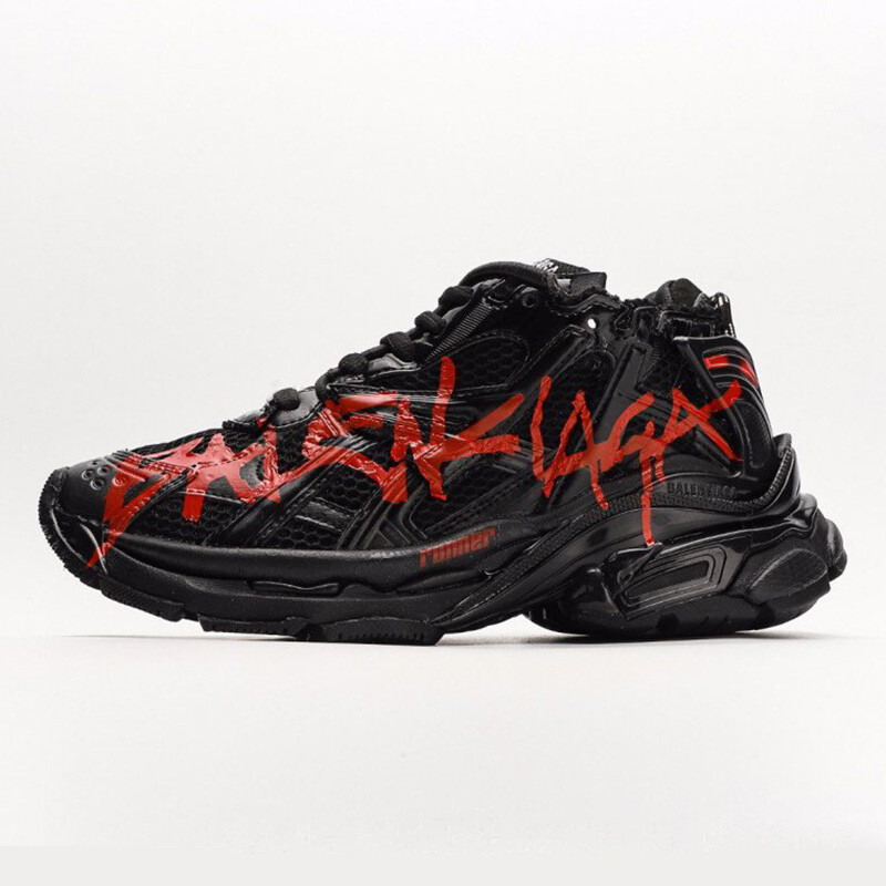 بالنسیاگا رانر گرافیتی Balenciaga Runner Graffiti Black Red