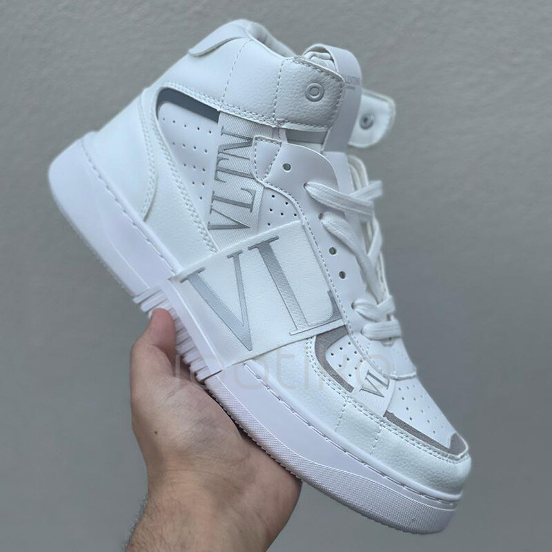 والنتینو گاروانی Valentino Garavani Leather VL7N Mid-Top