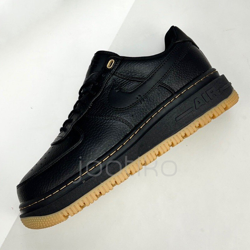 نایک ایرفروس وان لوکس بلک گام Nike Air Force 1 Luxe Black Gum