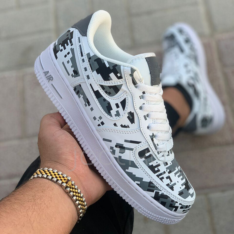 نایک ایرفورس وان دیجی کامو Nike Air Force 1 Low Digi Camo