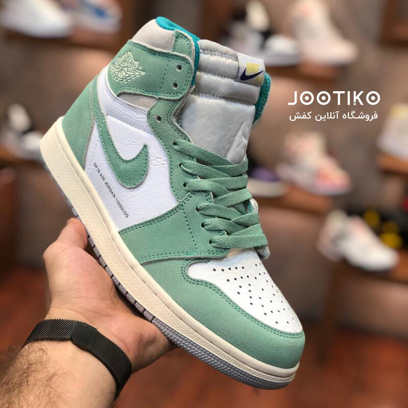نایک ایر جردن وان رترو توربو Jordan 1 Retro High Turbo Green