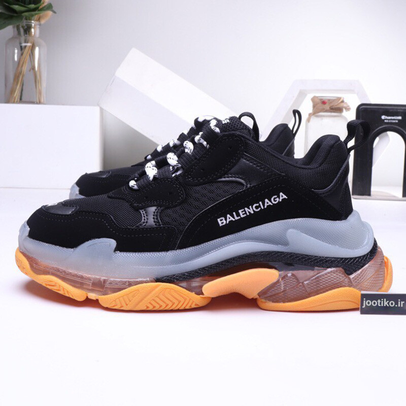 کفش زنانه بالنسیاگا Balenciaga Triple s Black/Silver