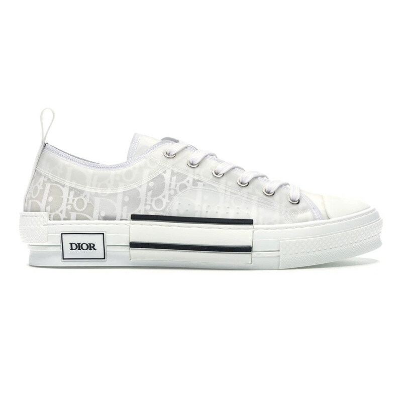 دیور آبلیک سفید Dior B23 Low Top Oblique