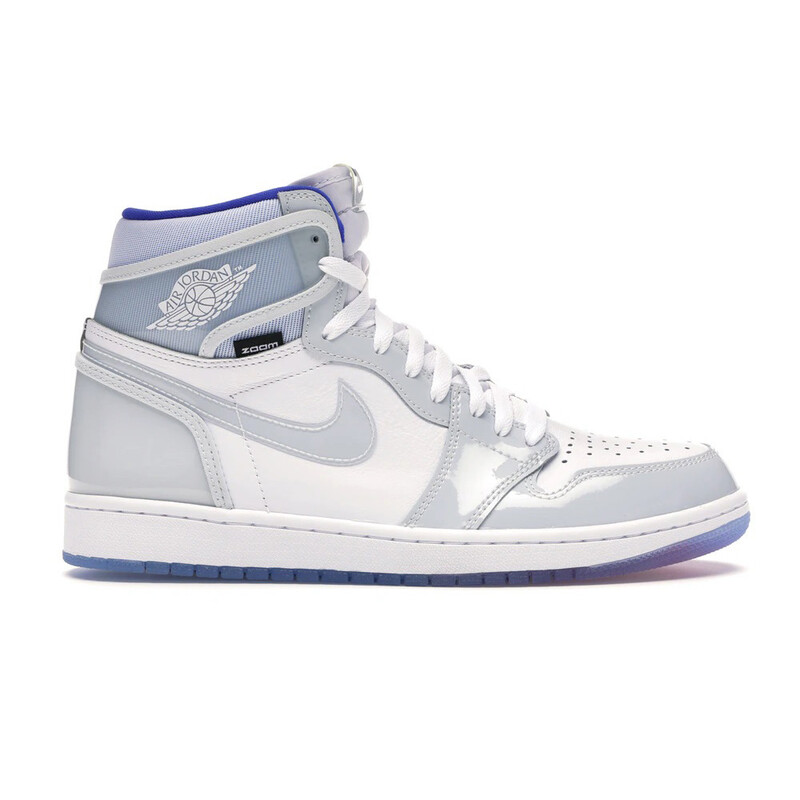 نایک ایر جردن وان رترو زوم Jordan 1 Retro High Zoom White Racer Blue