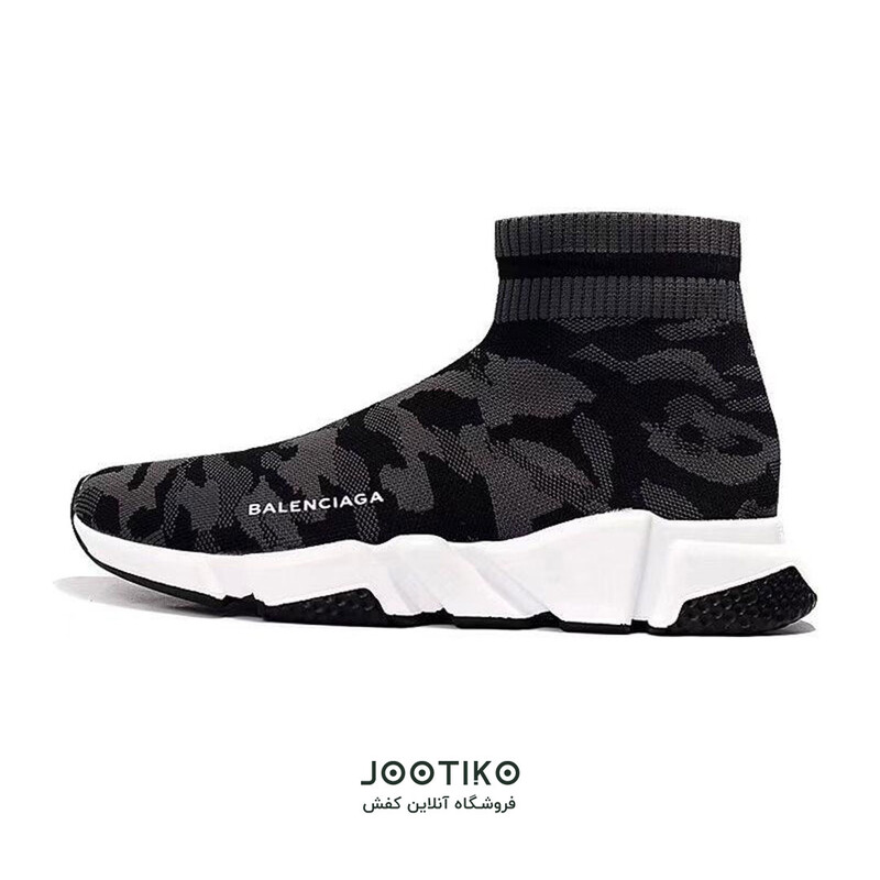 کتانی بالنسیاگا Balenciaga جورابی ارتشی طوسی