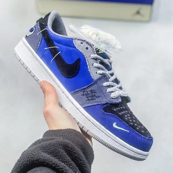 نایک جردن وان وودو Zion Williamson x Air Jordan 1 Low Voodoo Blue آبی