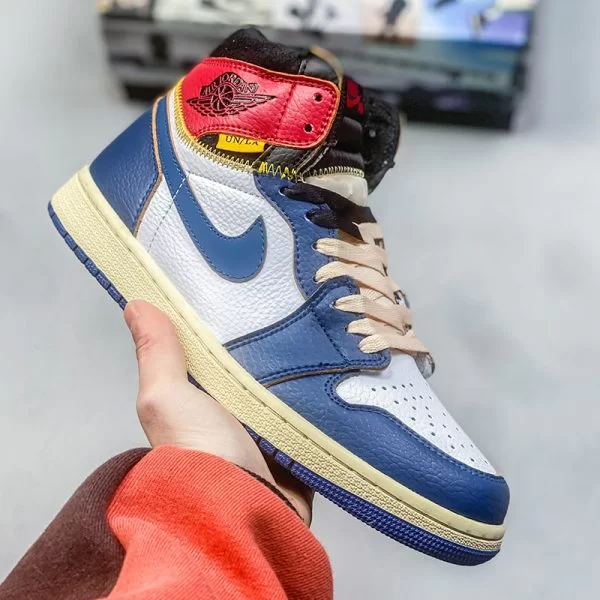 جردن وان یونیون لس آنجلس استورم بلو Jordan 1 Retro High Union Los Angeles Storm Blue