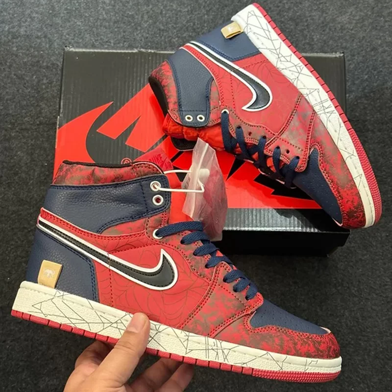 جردن وان اونجرز مارول اسپایدرمن Jordan 1 Retro High Avengers Marvel Spiderman