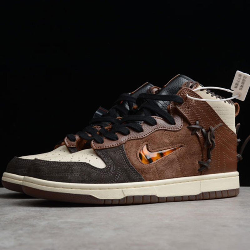 نایک دانک های بودیگا Nike Dunk High Bodega Legend Fauna Brown قهوه ای