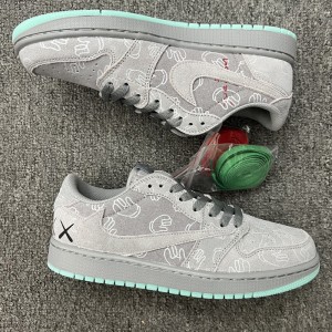 جردن وان لو کاز Jordan 1 Low Kaws طوسی