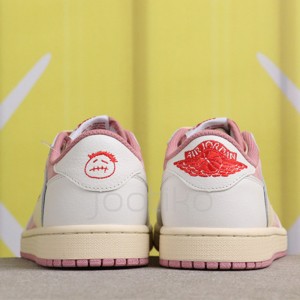 جردن وان لو Travis Scott x Air Jordan 1 Low OG Dark Pony Pink دارک پونی پینک