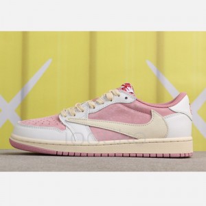 جردن وان لو Travis Scott x Air Jordan 1 Low OG Dark Pony Pink دارک پونی پینک