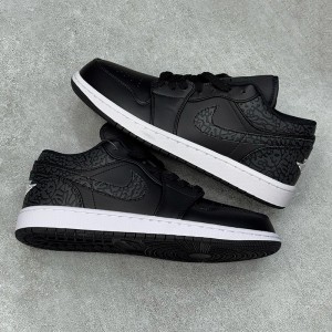 جردن وان لو بلک الفنت Jordan 1 Low Black Elephant