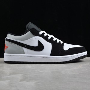 نایک ایر جردن وان Jordan 1 Low SE White Fire Red Black Matte Silver